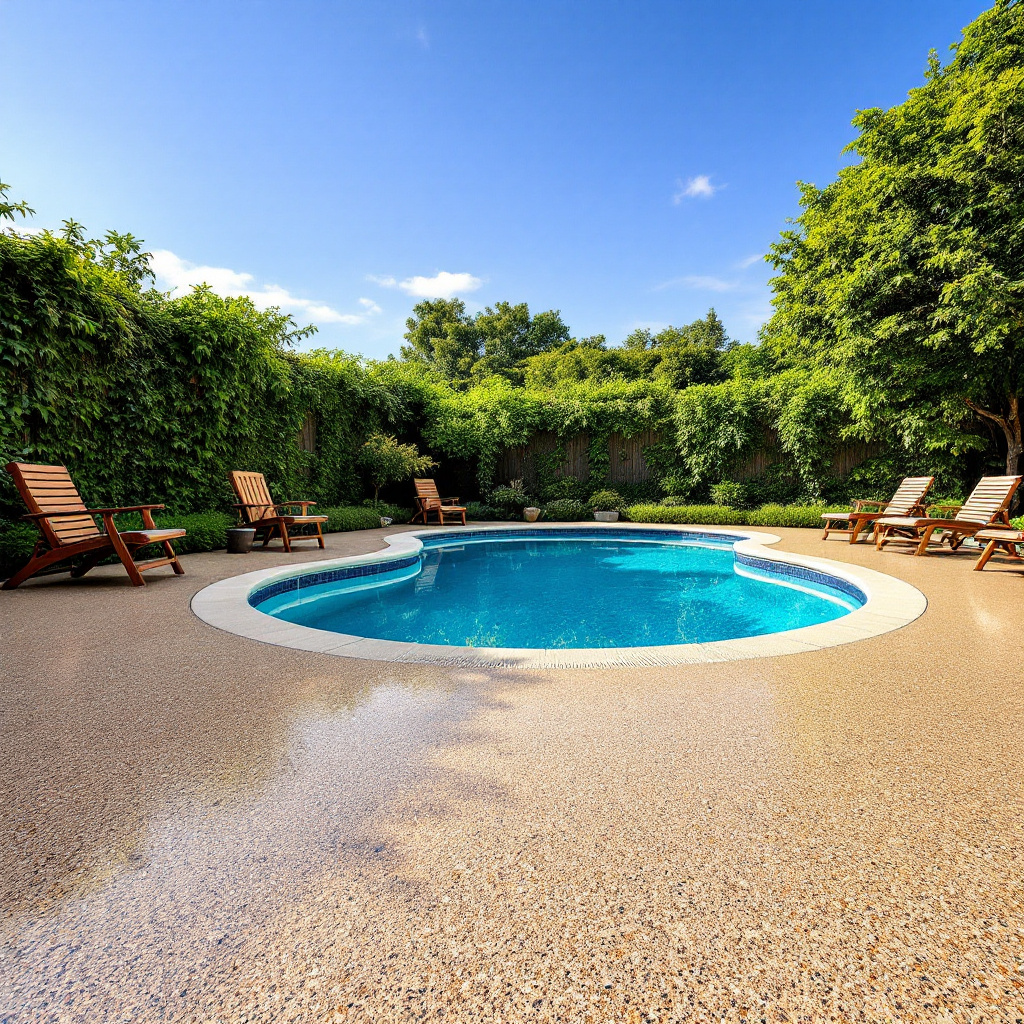 concrete coating around pool in sarasota